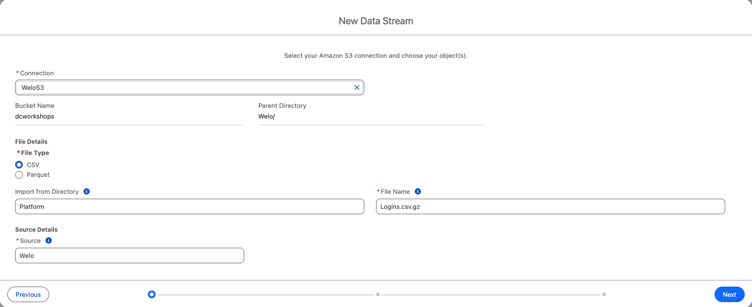 Exercise 1 - Unify Data with Data Streams | Salesforce Workshops